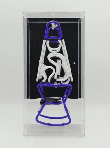 LOCOMOCEAN Led-lichtbox ''Lava Lamp'' blauw/roze - (B)19 x (H)38 x (D)10,5 cm