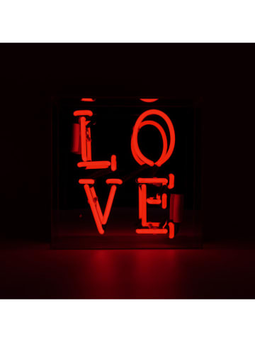 LOCOMOCEAN Led-lichtbox ''Love'' rood - (B)25 x (H)25 x (D)10,5 cm