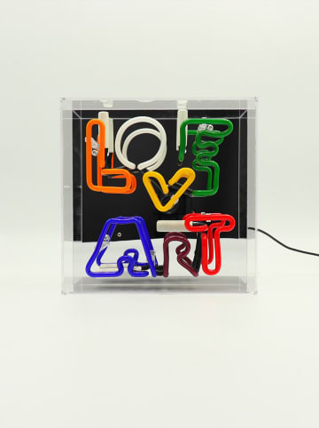 LOCOMOCEAN Lampa neonowa "Love Art" w różnych kolorach - 25 x 25 x 10,5 cm