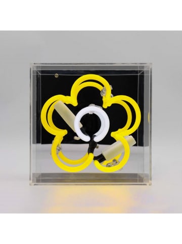 LOCOMOCEAN Led-lichtbox ''Daisy'' geel/wit - (B)16 x (H)16 x (D)9 cm