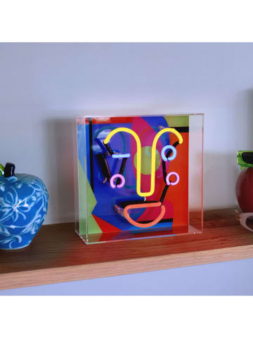 LOCOMOCEAN Lampa LED "Memphis Face" w różnych kolorach - 25 x 25 x 10,5 cm