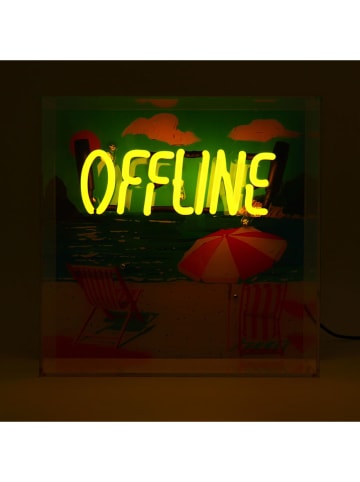 LOCOMOCEAN Lampa LED "Offline" w kolorze żółtym - 25 x 25 x 10,5 cm