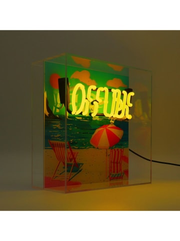 LOCOMOCEAN LED-Leuchtbox ''Offline'' in Gelb - (B)25 x (H)25 x (T)10,5 cm