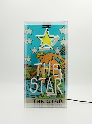 LOCOMOCEAN Lampa LED "The Star Tarot" w kolorze białym - 19 x 38 x 10,5 cm