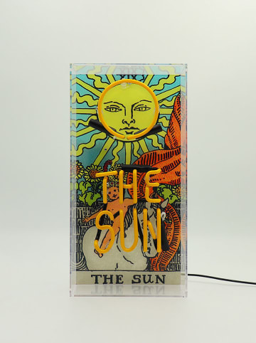 LOCOMOCEAN Led-lichtbox ''The Sun Tarot'' geel - (B)19 x (H)38 x (D)10,5 cm