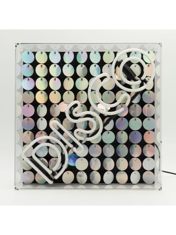 LOCOMOCEAN Lampa neonowa "Disco" w kolorze niebieskim - 30 x 30 x 10,5 cm