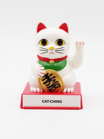 LOCOMOCEAN Interactief decoratief figuur Cattit. wit/rood - (B)9,8 x (H)12,6 x (D)9,5 cm
