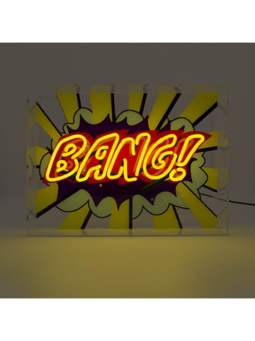 LOCOMOCEAN Lampa LED "Bang!" w kolorze różowo-żółtym - 40 x 30 x 10,5 cm