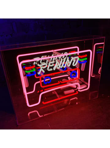 LOCOMOCEAN Lampa neonowa "Cassette" w różnych kolorach - 40 x 30 x 10,5 cm