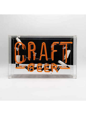 LOCOMOCEAN Led-lichtbox ''Craft Beer'' oranje - (B)38 x (H)24 x (D)10,5 cm