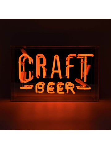LOCOMOCEAN Led-lichtbox ''Craft Beer'' oranje - (B)38 x (H)24 x (D)10,5 cm