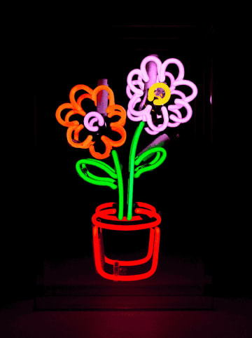 LOCOMOCEAN Lampa LED "Flowers in Pot" w różnych kolorach - 30 x 40 x 10,5 cm