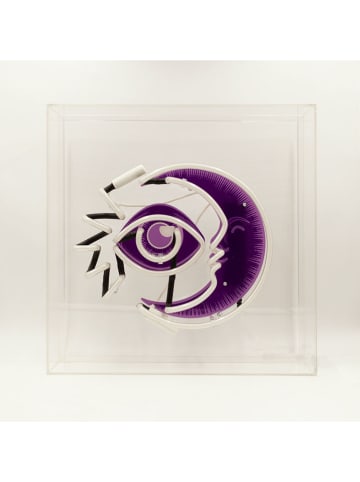 LOCOMOCEAN Led-lichtbox ''Moon'' meerkleurig - (B)35 x (H)35 x (D)10,5 cm