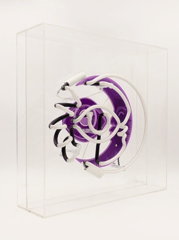 LOCOMOCEAN Led-lichtbox ''Moon'' meerkleurig - (B)35 x (H)35 x (D)10,5 cm