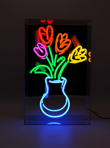 LOCOMOCEAN LED-Leuchtbox ''Tulips'' in Bunt - (B)24 x (H)28 x (T)10,5 cm