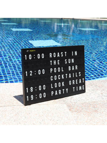 LOCOMOCEAN Nachrichtentafel in Schwarz - (L)21,3 x (B)30,3 cm
