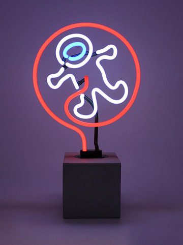 LOCOMOCEAN Dekoracyjna lampa LED "Astron." w kolorze pomarańczowo-białym - 18 x 31 x 9 cm