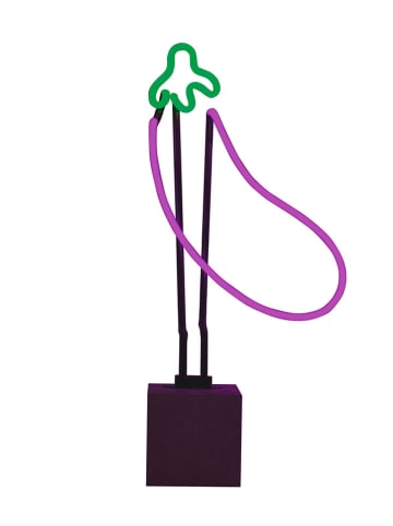 LOCOMOCEAN LED-Dekoleuchte ''Aubergine'' in Lila/ Grün - (B)19 x (H)43 x (T)9 cm