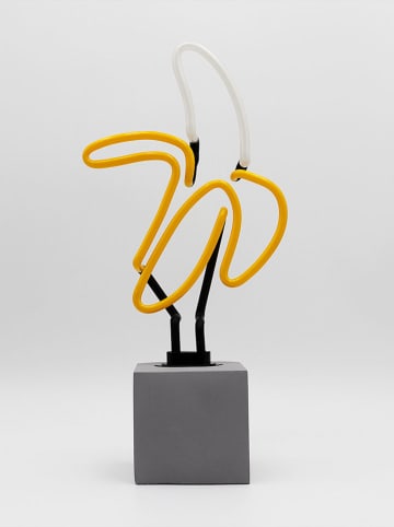 LOCOMOCEAN Led-decolamp ''Banana'' geel/wit - (B)17 x (H)37 x (D)9 cm