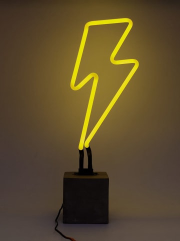 LOCOMOCEAN Neon-Dekoleuchte ''Lightning Bolt'' in Gelb - (B)16 x (H)45 x (T)9 cm