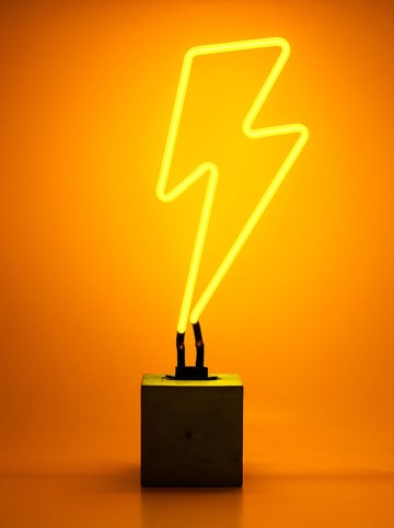 LOCOMOCEAN LED-Dekoleuchte ''Lightning Bolt'' in Gelb - (B)16 x (H)45 x (T)9 cm