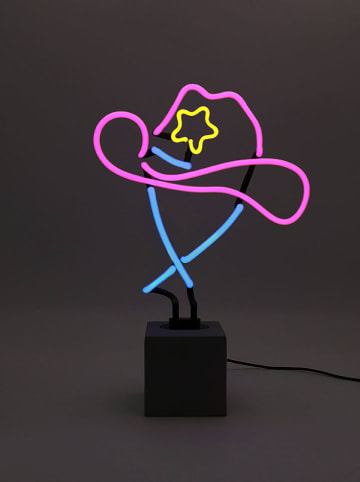 LOCOMOCEAN Led-decolamp ''Cowboy Hat'' paars/blauw/geel - (B)23 x (H)35 x (D)10,5 cm