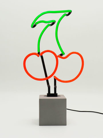 LOCOMOCEAN Dekoracyjna lampa LED "Cherry" w kolorze czerwono-zielonym - 14,2 x 37,1 x 9 cm
