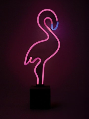 LOCOMOCEAN Neon-Dekoleuchte ''Flamingo'' in Pink - (B)16 x (H)45 x (T)9 cm