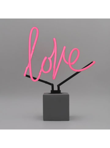 LOCOMOCEAN Neon-Dekoleuchte ''Love'' in Pink - (B)27 x (H)34 x (T)9 cm