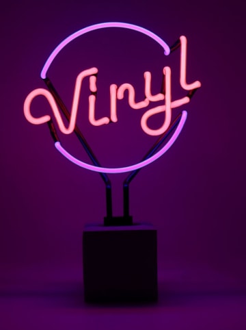 LOCOMOCEAN Led-decolamp ''Vinyl'' paars/rood - (B)23 x (H)30,5 x (D)10,5 cm