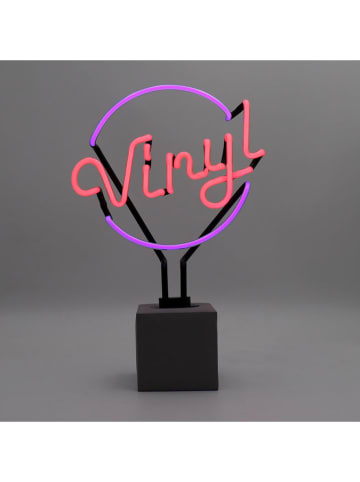 LOCOMOCEAN Dekoracyjna lampa LED w kolorze fioletowo-czerwonym - 23 x 30,5 x 10,5 cm