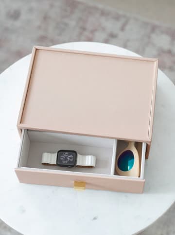 Stackers Szkatułka "Classic" w kolorze jasnoróżowym na biżuterię - 25 x 18 x 9 cm
