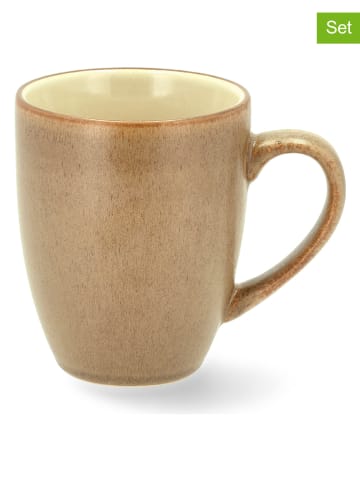 Bitz 4-delige set: koppen lichtbruin/beige - 300 ml