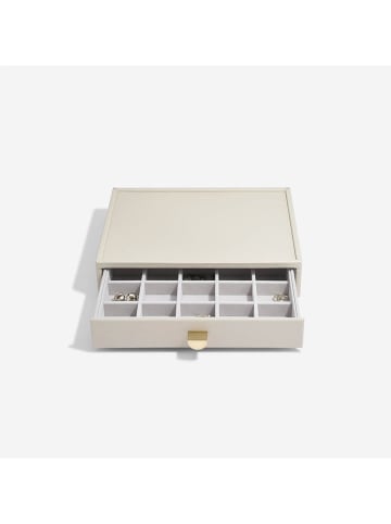 Stackers Schmuckkasten "Classic" in Creme - (B)25 x (H)18 x (T)5,8 cm