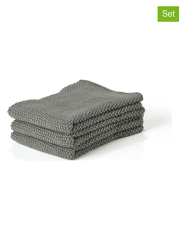 Zone Denmark 3er-Set: Putztücher in Oliv - (L)27 x (B)27 cm