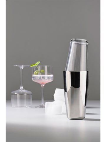 Zone Denmark Roestvrijstalen cocktailshaker "Boston Rocks" - (H)17 x Ø 9,2 cm