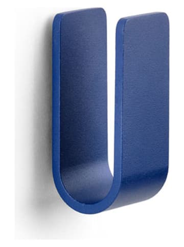 Zone Denmark Wandhaken "Ume" blauw - (B)3,5 x (H)8 x (D)3,4 cm