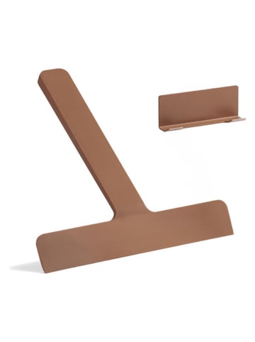 Zone Denmark Ściągaczka prysznicowa "Ume" w kolorze jasnobrązowym - 24 x 22 cm