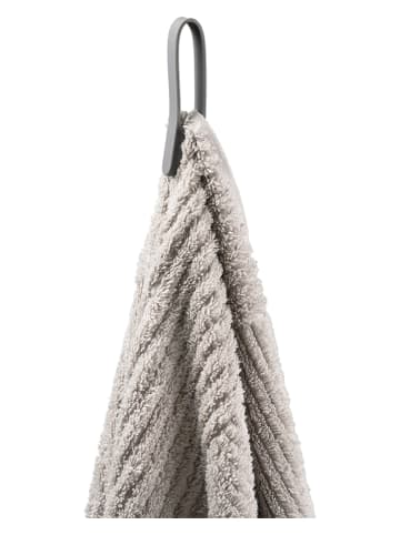 Zone Denmark 2er-Set: Handtuchhalter "Loop" in Grau - (L)8 x (B)5,5 cm