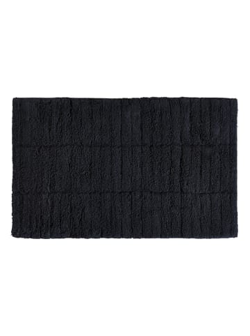 Zone Denmark Badvorleger "Tiles" in Schwarz - (L)80 x (B)52 cm