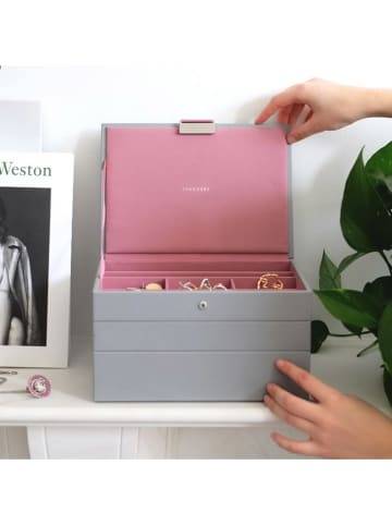 Stackers Sieradenkistje grijs - (B)25 x (H)18 x (D)3,7 cm