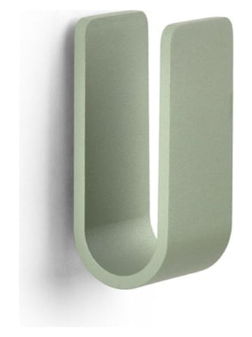 Zone Denmark Wandhaken "Ume" in Grün - (B)3,5 x (H)8 x (T)3,4 cm