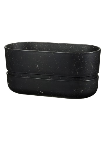 RIG-TIG Kruidenbloempot "Pot-it" zwart - (B)22,2 x (H)10,7 x (D)11,3 cm