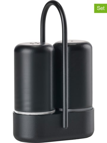 Zone Denmark 3tlg. Salz- und Pfefferstreuer-Set "Singles" in Schwarz