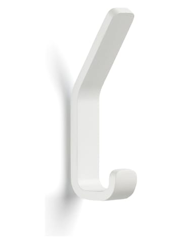 Zone Denmark Doppelhaken "Rim" in Weiß - (L)11,5 cm