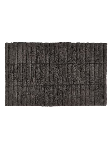 Zone Denmark Badvorleger "Tiles" in Anthrazit - (L)80 x (B)50 cm