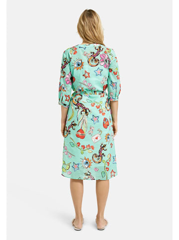 Milano Italy Sukienka w kolorze zielonym ze wzorem