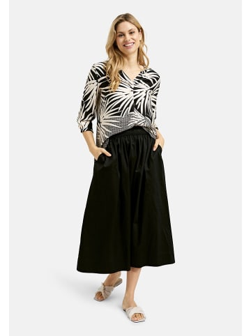 Milano Italy Bluse in Schwarz/ Beige