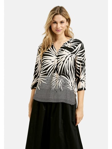Milano Italy Bluse in Schwarz/ Beige