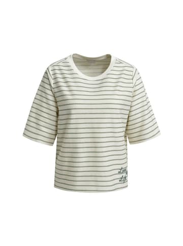 Milano Italy Shirt in Creme/ Grün